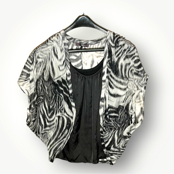 Heart Soul Black Camisole with Sheer Top - Picture 13 of 13